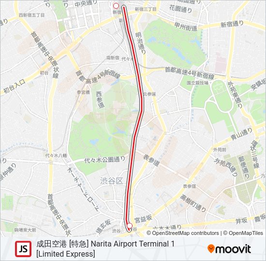 湘南新宿ライン SHONAN-SHINJUKU LINE Metro Line Map