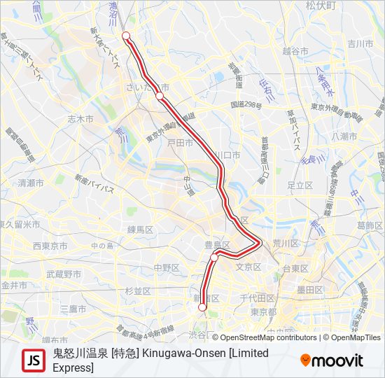 湘南新宿ライン SHONAN-SHINJUKU LINE 地下鉄 - メトロの路線図