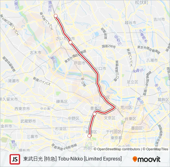 湘南新宿ライン SHONAN-SHINJUKU LINE Metro Line Map