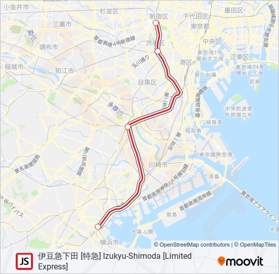 湘南新宿ライン SHONAN-SHINJUKU LINE 地下鉄 - メトロの路線図