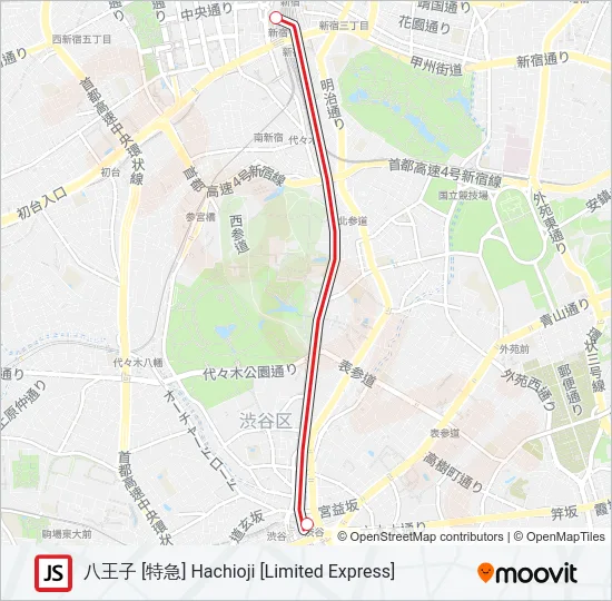 湘南新宿ライン SHONAN-SHINJUKU LINE Metro Line Map