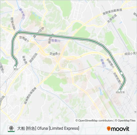 成田線空港支線 NARITA AIRPORT BRANCH LINE 地下鉄 - メトロの路線図