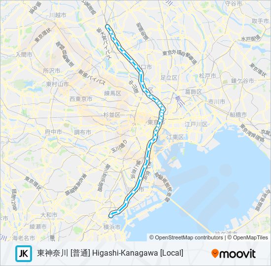 京浜東北線・根岸線 KEIHIN-TOHOKU-NEGISHI LINE 地下鉄 - メトロの路線図