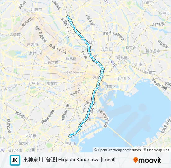 京浜東北線・根岸線 KEIHIN-TOHOKU-NEGISHI LINE 地下鉄 - メトロの路線図