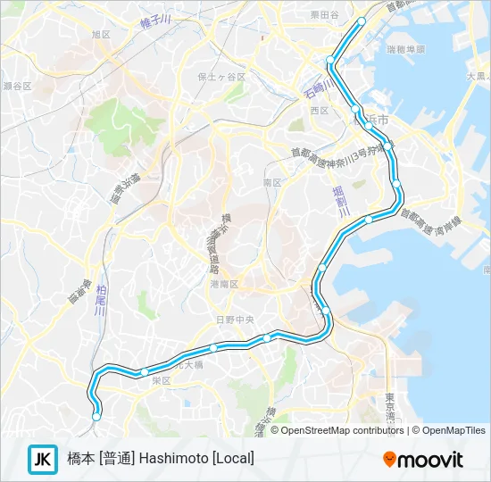 京浜東北線・根岸線 KEIHIN-TOHOKU-NEGISHI LINE Metro Line Map