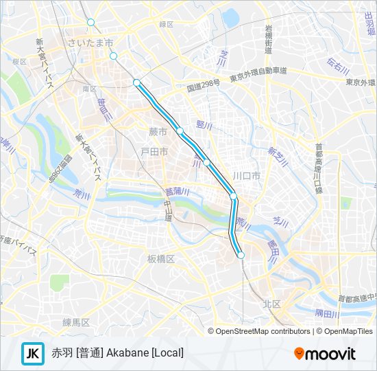 京浜東北線・根岸線 KEIHIN-TOHOKU-NEGISHI LINE metro Line Map