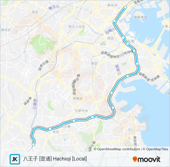 京浜東北線・根岸線 KEIHIN-TOHOKU-NEGISHI LINE Metro Line Map