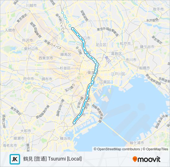 京浜東北線・根岸線 KEIHIN-TOHOKU-NEGISHI LINE 地下鉄 - メトロの路線図