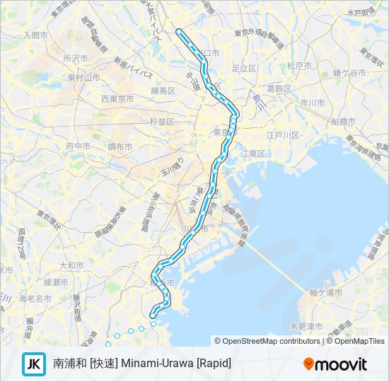 京浜東北線・根岸線 KEIHIN-TOHOKU-NEGISHI LINE 地下鉄 - メトロの路線図
