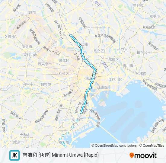 京浜東北線・根岸線 KEIHIN-TOHOKU-NEGISHI LINE 地下鉄 - メトロの路線図