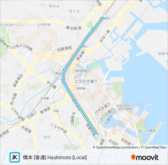 京浜東北線・根岸線 KEIHIN-TOHOKU-NEGISHI LINE metro Line Map