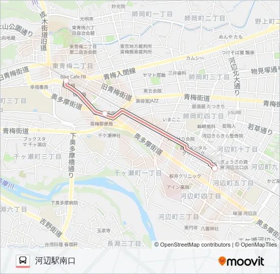 急行  Line Map