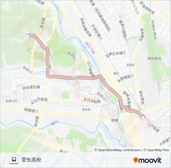 直通 の路線図