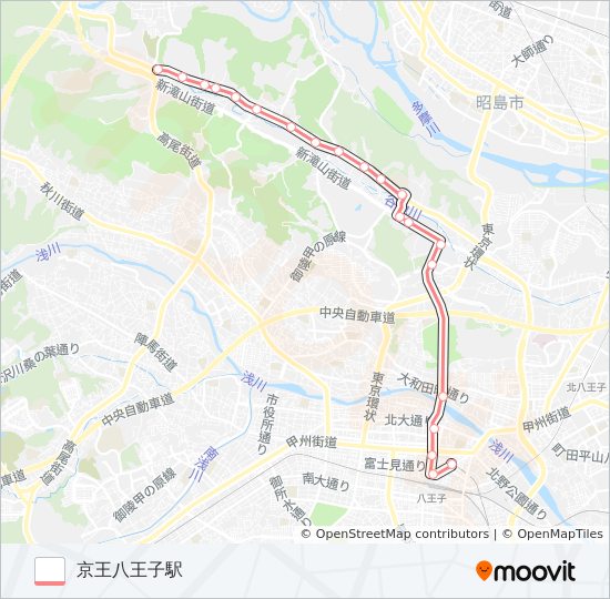 ひ01 bus Line Map