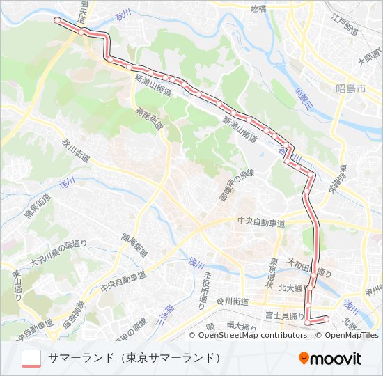 ひ03 bus Line Map
