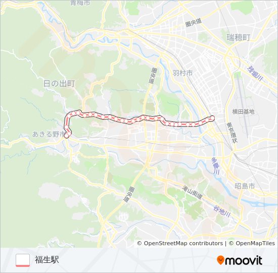 五30 バスの路線図