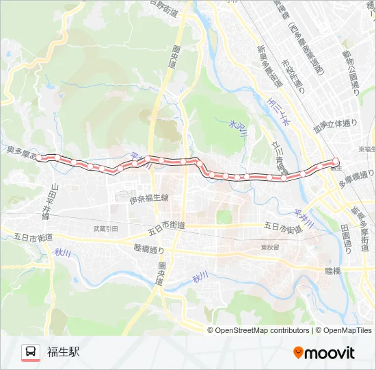 五32 の路線図