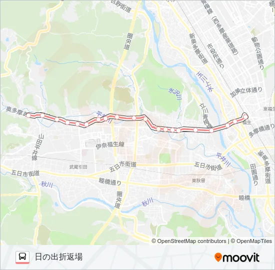 五32 の路線図
