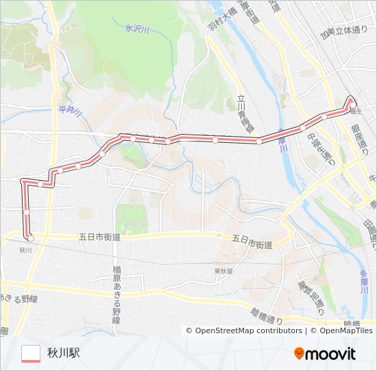 五34 bus Line Map