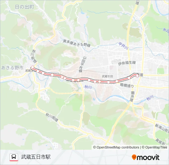 五37 の路線図