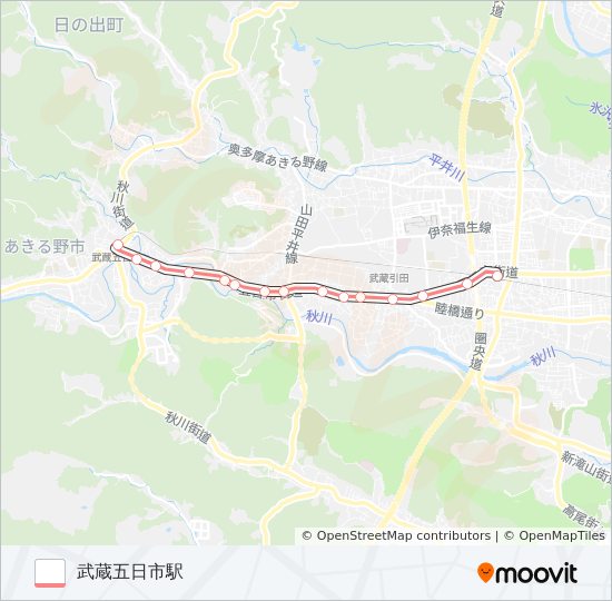 五37 bus Line Map