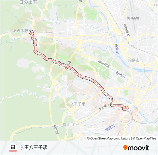 八20 の路線図