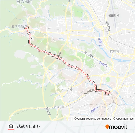 八20 の路線図
