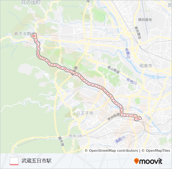 八20 bus Line Map