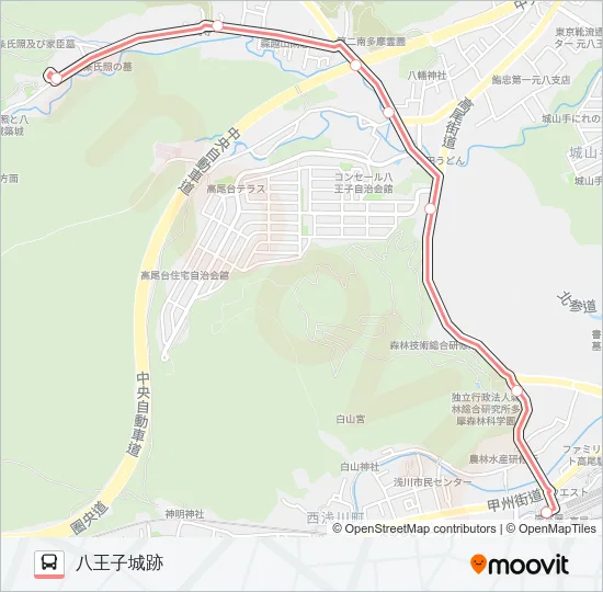 城01 の路線図