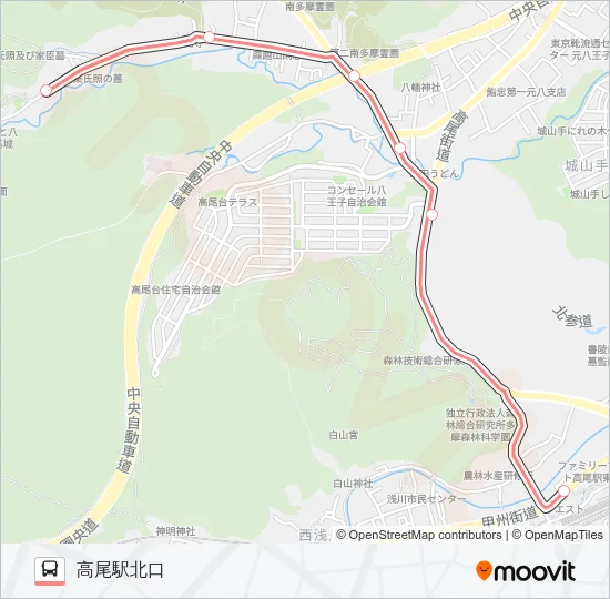 城01 の路線図