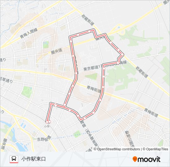 小03 バスの路線図