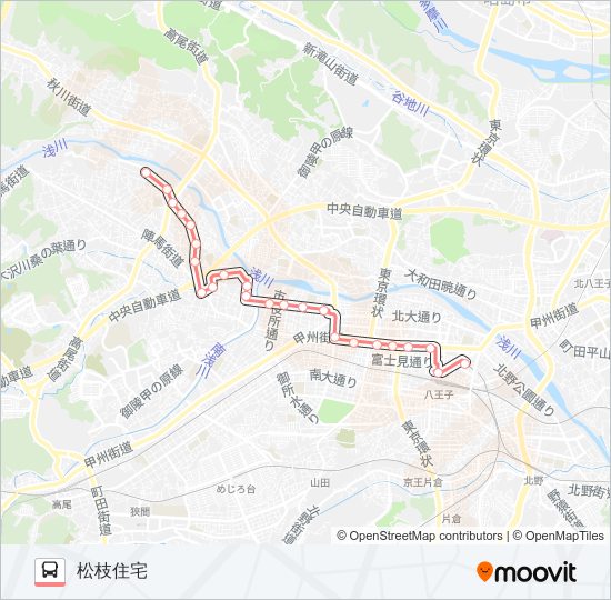 市11 バスの路線図