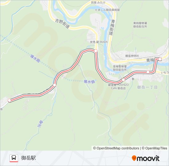 御10 バスの路線図