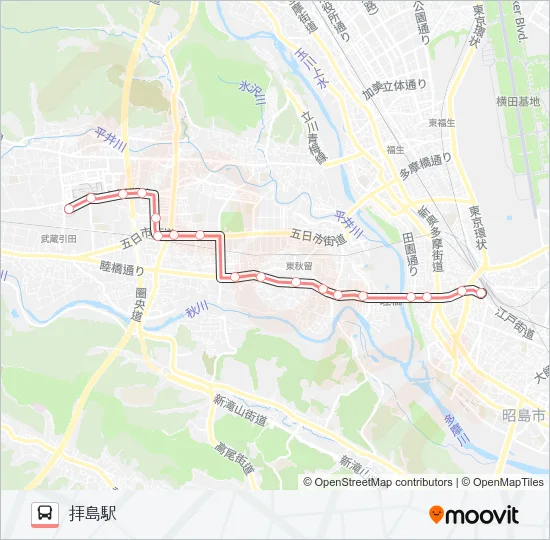 拝01 の路線図