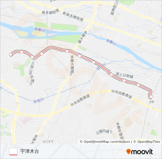 日21 bus Line Map