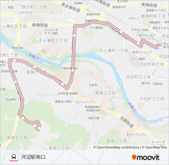 河13 bus Line Map