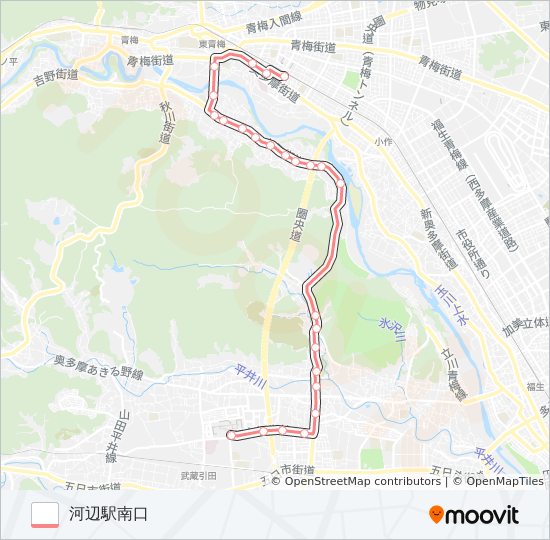 河15 bus Line Map