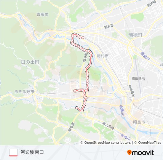 河17 bus Line Map