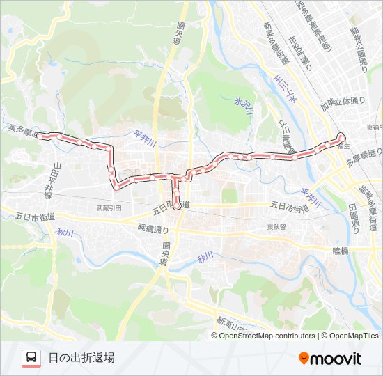 福22 バスの路線図