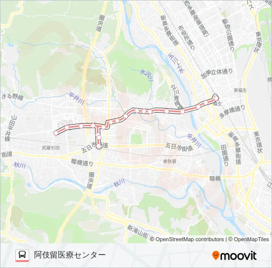 福23 の路線図