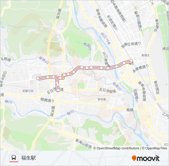 福29 バスの路線図