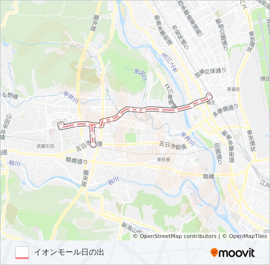 福29 バスの路線図