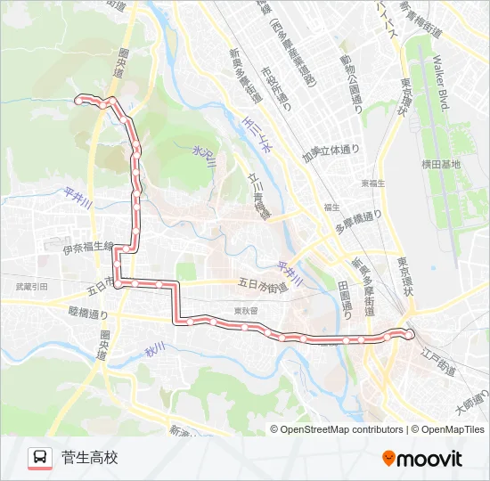 菅22 の路線図