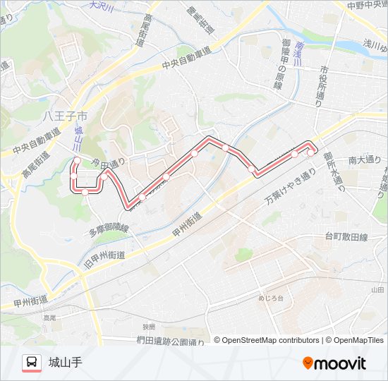 長84 バスの路線図