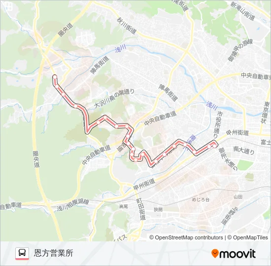 長86 の路線図