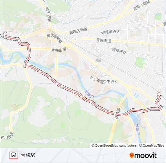 青20  Line Map