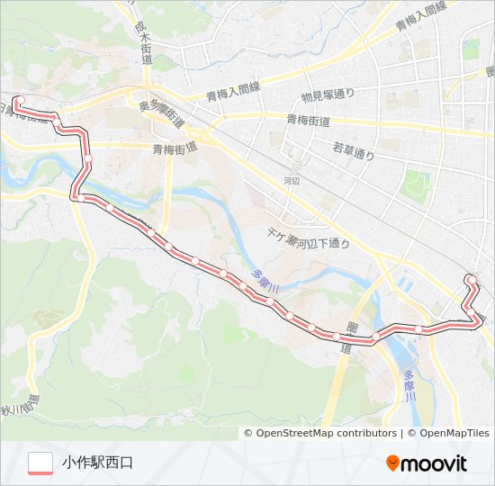 青20 bus Line Map