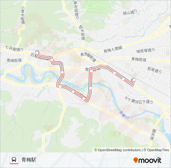 青21  Line Map