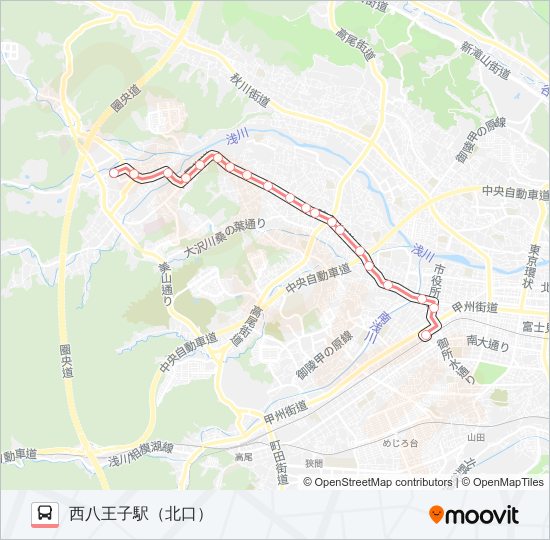 うえ01 bus Line Map