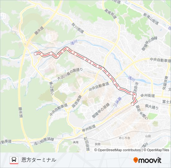 うえ01 bus Line Map
